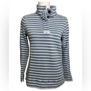 JOULES: Blue/White Stripe Pullover Sweatshirt, Size 4